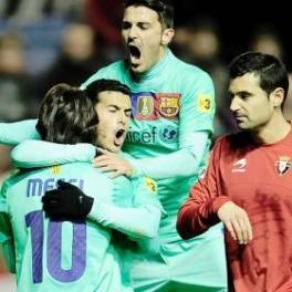 Liga 10/11 Osasuna-0 Barcelona-3