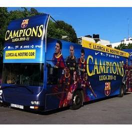 Celebracion Barcelona Campeon de Liga 10/11 (en autobus descapot