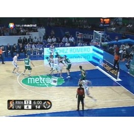 Liga ACB 1/4 2ºpartido Unicaja-88 R.Madrid-86