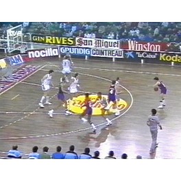 Liga ACB 86/87 1/2 1ºpartido Barcelona-91 R.Madrid-90