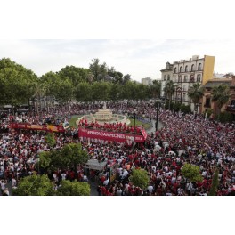 Celebración Sevilla Campeon League Cup (Uefa) 15/16