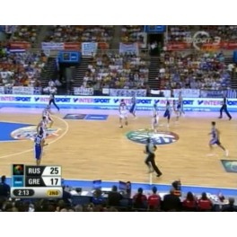 Eurobasket 2007 1ªfase Rusia-61 Grecia-53