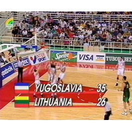 Eurobasket 1995 1ªfase Yugoslavia-70 Lituania-61