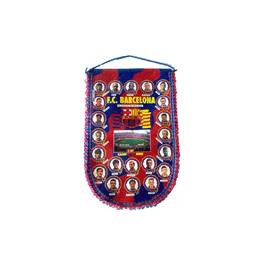 Banderín Ovalado Barcelona (Caras jugadores 95-96. (40cm x 50cm)